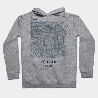 tehran simple map Hoodie